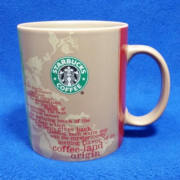 Starbucks 2006 Coffee Land Origin Bean Story Poem Africa Ceramic Coffee Mug 14oz - Picture 2 of 10